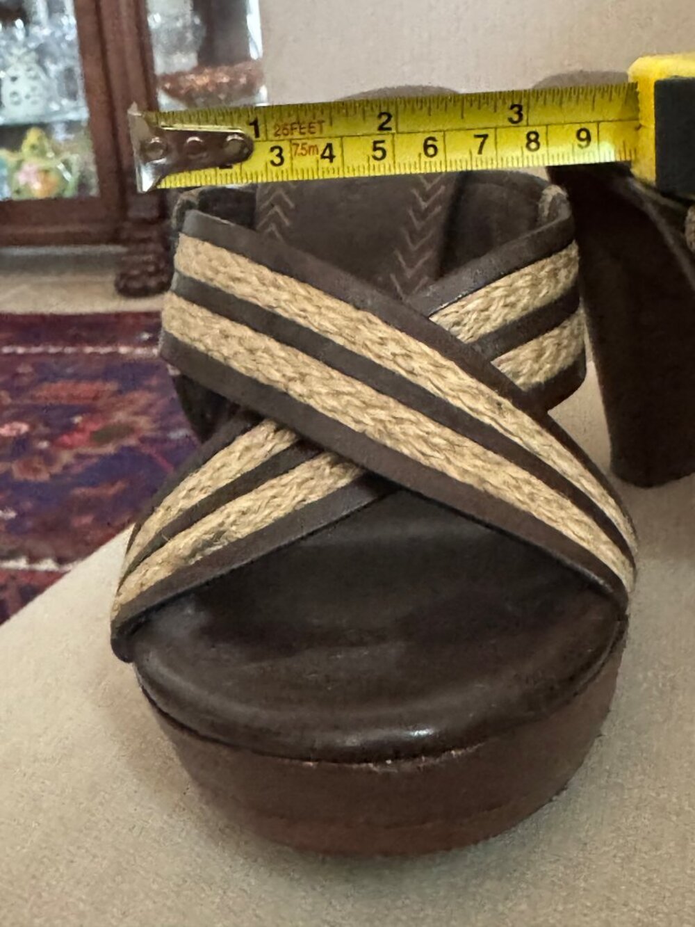 Cole‎ Haan Womens Skylar Slide Open-Toe Cross Straps Sandals Heels SZ 6.5 - Picture 7 of 13